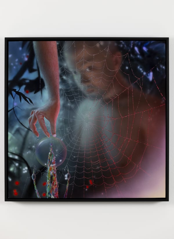 Wang Haiyang Time, Space, Memory, and Sunyata, 2024 Acrylic on canvas 70 x 70 x 3.5 cm | 27 x 27 1 in (framed)