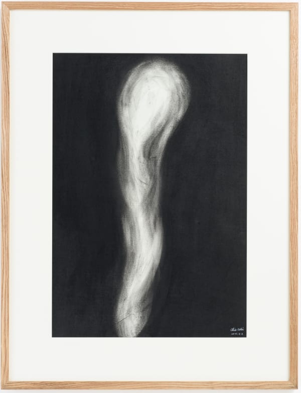Drawing_#03 2021, 紙に炭/ Charcoal on paper H51 x W35.5 cm