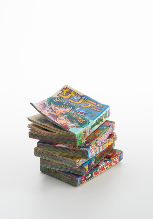 2024 《Comic Book 24-S》 印刷したセラミックに手彩色 H17.5xW16.5xD14cm