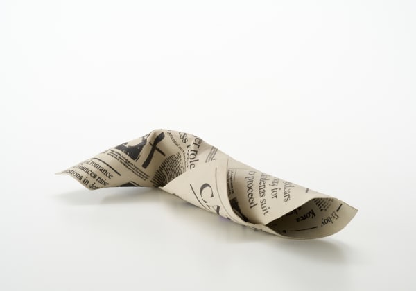 2024 《Newspaper 24-1》 印刷したセラミック H8xW43xD14cm