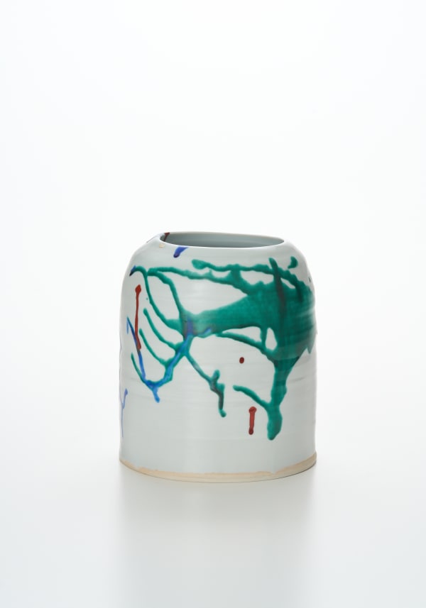 彩磁花器 1991-1992, 陶/ Ceramic H17 × W15 × D15 cm