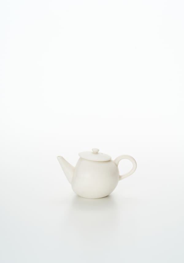 白高麗しょうゆ注し/ Korean white soy sauce pitcher 1970-1990年代, 陶/ Ceramic H6.5 × W10.9 × D7.2 cm