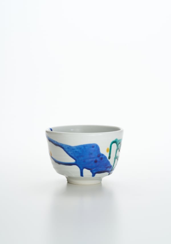 彩磁茶碗 2000年代, 陶/ Ceramic H8 × W11.6 × D11.6 cm