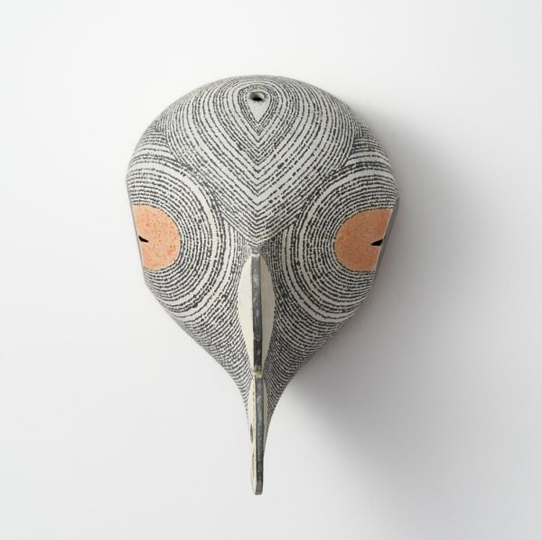 Mask Ceramic H35.5 × W25.1 × H20.3 cm H13.9 × W9.8 × D7.9 in. Robert Brady