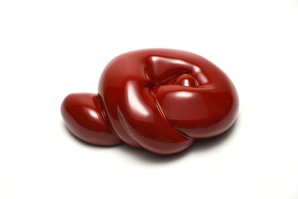 ドローイングから 18-4, 2018 漆、麻布 H10 × W22 × D19 cm H3.9 × W8.6 × D7.4 in. 青木 千絵