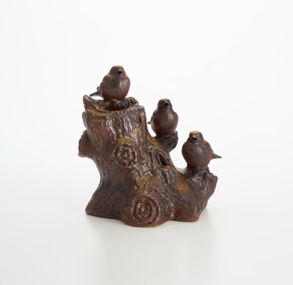 Bizen-ware Bird Ornament Ceramic H20 × W19 × D15 cm H7.8 × W7.4 × D5.9 in. Toyo Kaneshige