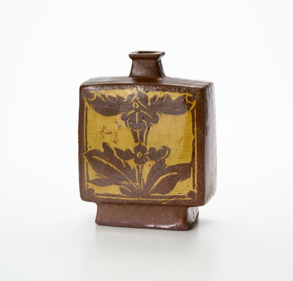 河井 寛次郎, 象嵌手花文扁壷, 昭和11(1936)年頃