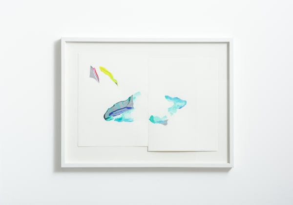 湊 茉莉/ Mari Minato, Minerals Series XV, Aragonite/ 鉱物シリーズXV, 霰石 2016, アクリル, アルミニウム, 紙/ Acrylic on paper(BFK Rives), aluminum, H33.6 × W48 cm
