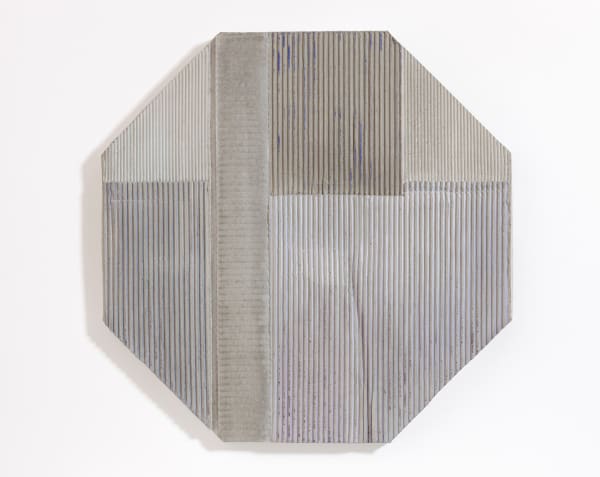 Wang Hao, Remote 201806, 2018, Cement and mixed media, 49.5 x 49.5 cm