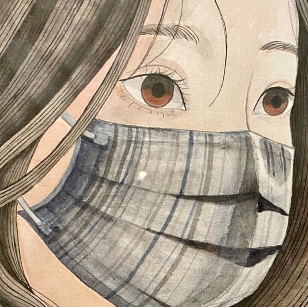 Wan Lok Yiu Kelly, Craving the World and You Before the Pandemic, 2022, a set of ten, ink and color on paper, 45 × 33 cm each, Set of 10