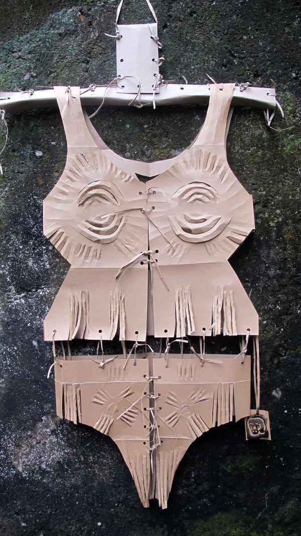 Vu Dan Tan, ashion #42, 2009, recycled cardboard, 77 x 38 x 5 cm