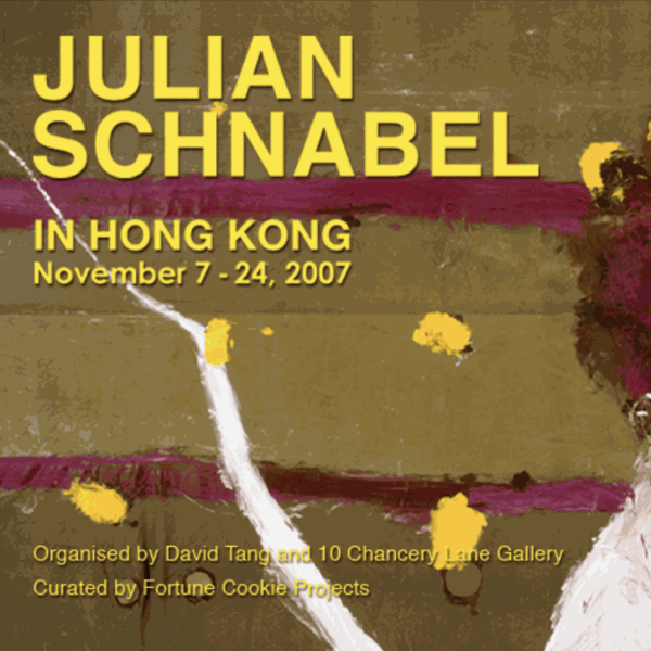 Schnabel in Hong Kong JULIAN SCHNABEL
