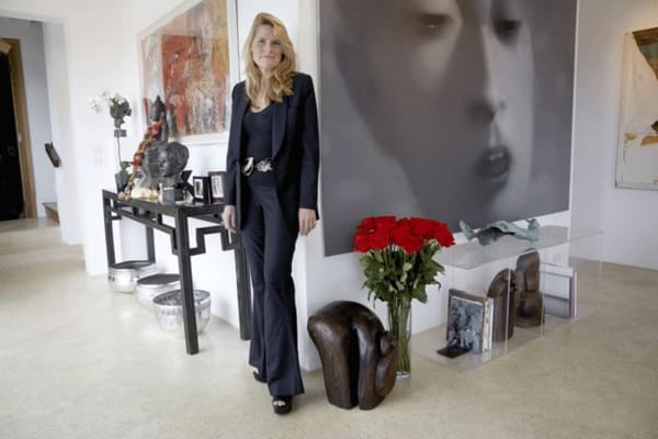 Occidental tourist: Katie de Tilly has filled her home with a priceless collection of Asian art