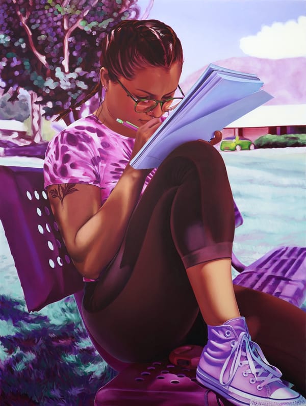 Marianna Olague The Apprentice, 2023 Oil on canvas 64 x 48 inches