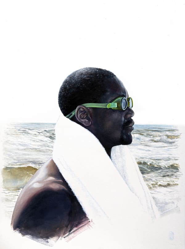 Charles Edward Williams Refiner V2, 2023 Oil and graphite on watercolor paper 30 x 22 inches