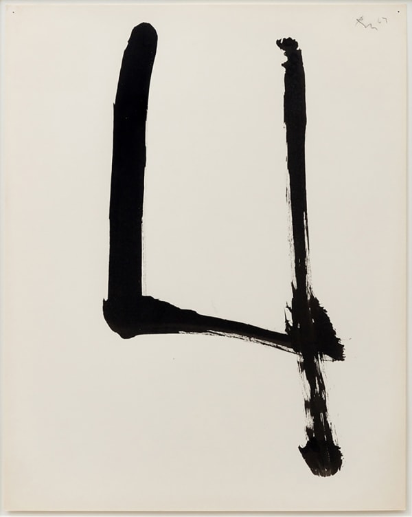 Robert Motherwell Untitled, 1967 Ink on paper 14.5 x 11.5 inches