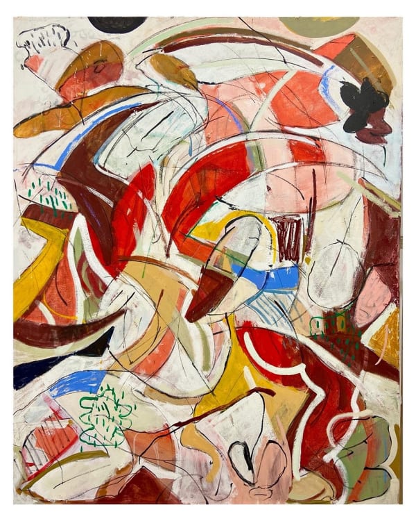 Emanuel Torres Cáida, 2021 Oil and acrylic on canvas 60 x 48 inches