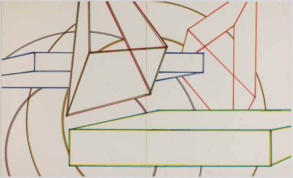 Al Held A-11/12, 1972 Marker on paper 24.75 x 41 inches