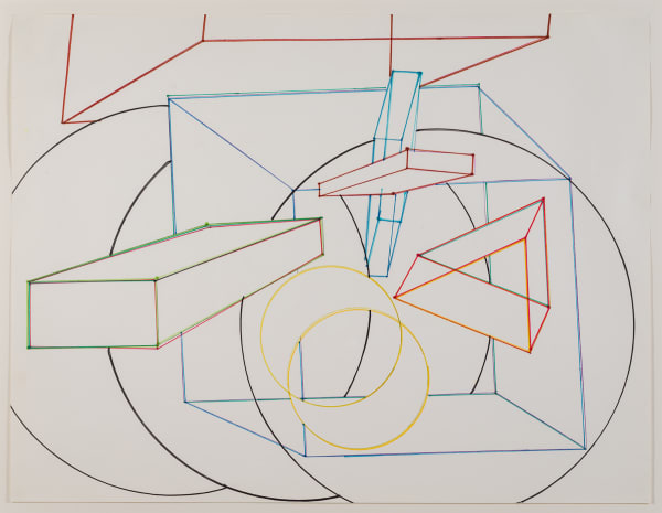 Al Held 72-B7, 1972 Marker on paper 35 x 46 inches