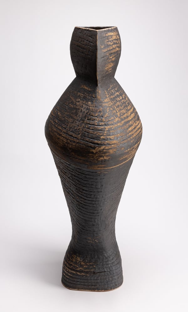 Ebitenyefa Baralaye Sarcophagus III, 2024 Stoneware, slip, stain 46 x 17 x 17 inches