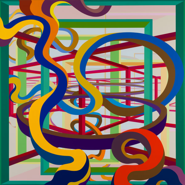 Al Held Vorcex IV, 1984 Acrylic on canvas 108 x 108 inches