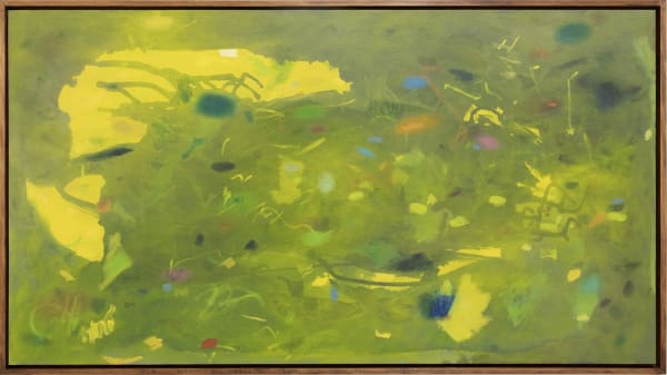 Sylvain Malfroy-Camine Wimbledon, 2023 Oil, acrylic, colored pencil on canvas 35 x 64.5 inches