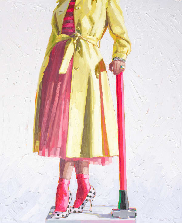 Kelly Reemtsen Upwardly Mobile, 2024 Oil on panel 48 x 40 inches