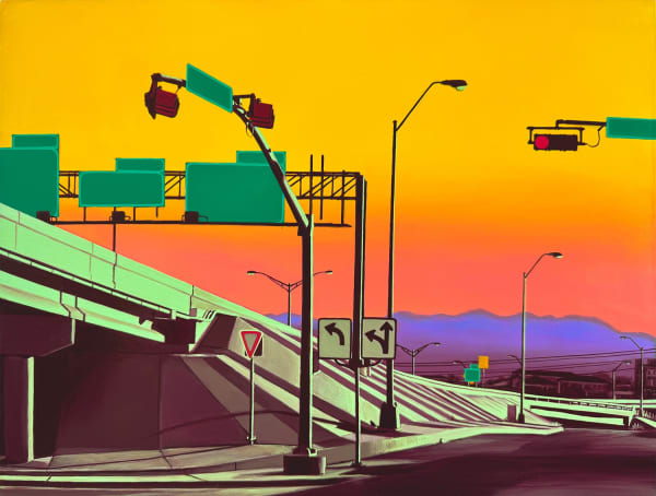 Marianna Olague Somewhere in El Paso, 2024 Oil on wood panel 12 x 16 inches