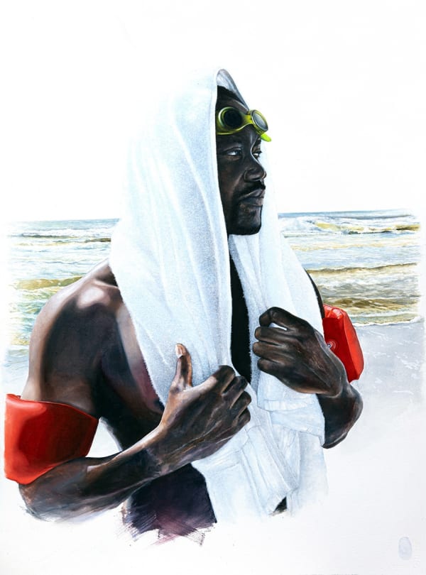 Charles Edward Williams Refiner, 2023 Oil and graphite on watercolor paper 30 x 22 inches