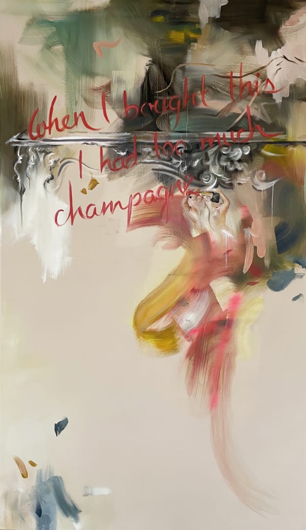 Bad Decisions , 2021 Oil on Canvas 180 x 105cm Signed