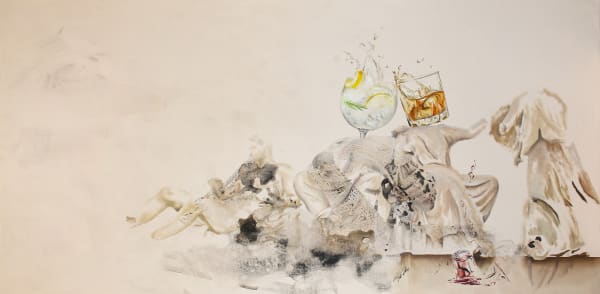 Raine Storey Duty Free, 2022 Oil on canvas 60 x 120 cm