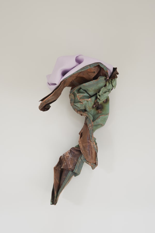 Kennedy Yanko Between starshine and clay, 2023 Paint skin, copper 109 x 56 x 41 cm. Kennedy Yanko, She is a verb, Devals x Salon 94, 15 octobre - 12 novembre 2023