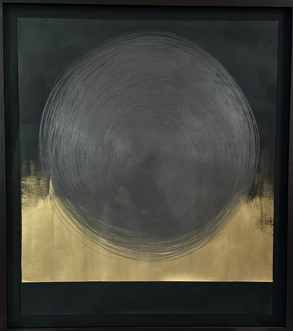 Circle Drawing: Green-Black / Gold, 2023