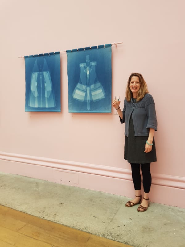 Helen Barff with 'Mrs Adams' and 'Marion'