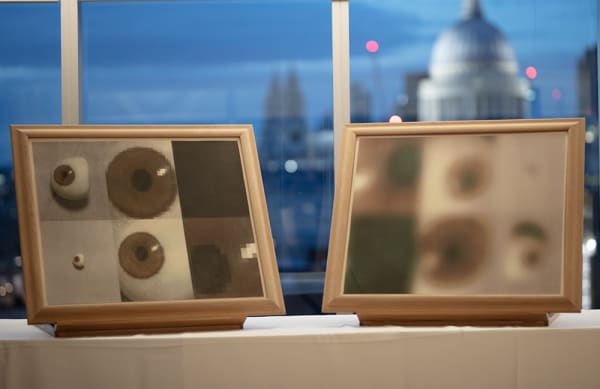 Grenville Davey works at the memorial and celebration of his life, at Tate Modern, 27 Sept 2022