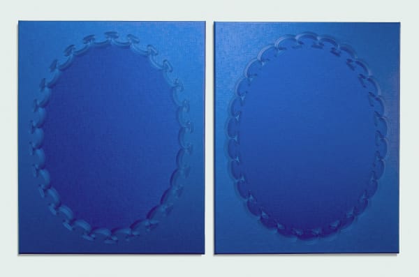 Jane Harris, Blue Bleu (Diptych), 2014