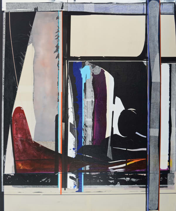 Web Christoph Schirmer 1 Neun 19 2019 Mischtechnik Papier Leinwand 180 X 150 Cm