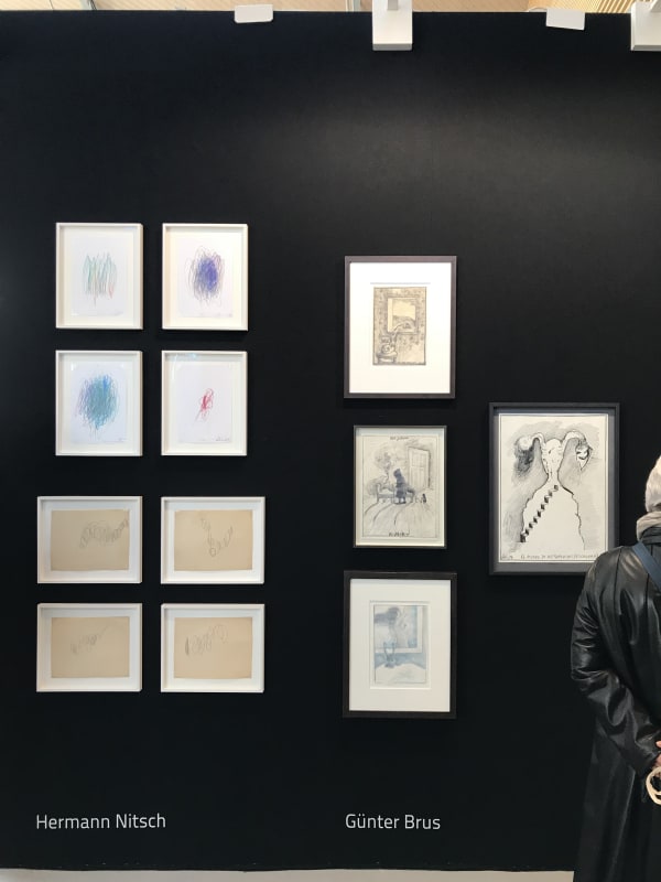 © Drawing Now Paris 2019, Gunter Brus, Hermann Nitsch, Philip Patkowitsch, Arnulf Rainer