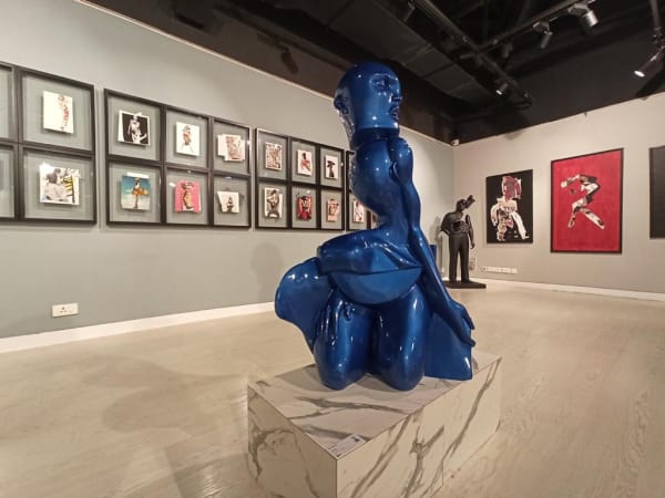 Install view of What My Mother Didn't Teach Me by Viraj Khanna