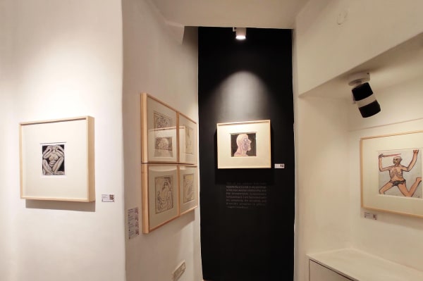 Install view of An Unfinished Poem by Jogen Chowdhury