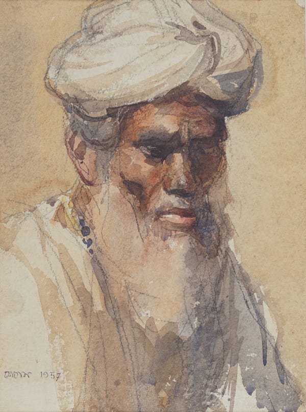 MAN WITH BREAD AND TURBAN