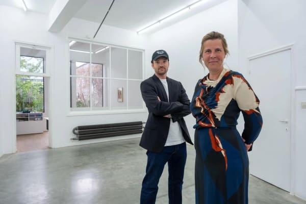 Ida Wollens en Paul van Gemen in DMW Gallery in Borgerhout. Vanaf 11 juli wisselen ze van galerie. © Joris Herrego