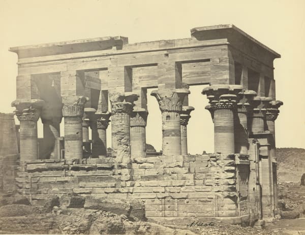 Antonio Beato - Trajan's Kiosk, or Pharaoh's Bed, Island of Philae, Egypt, c. 1887