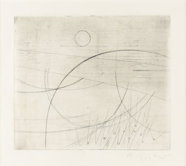 William Tillyer Pebbles on the Beach at Seaton Carew, 1958 Signed in pencil lower right (recto) Etching on paper Plate size: 21.7 x 25.5 cms (8 1/2 x 10 ins) EDITION Uneditioned PRINTER The artist