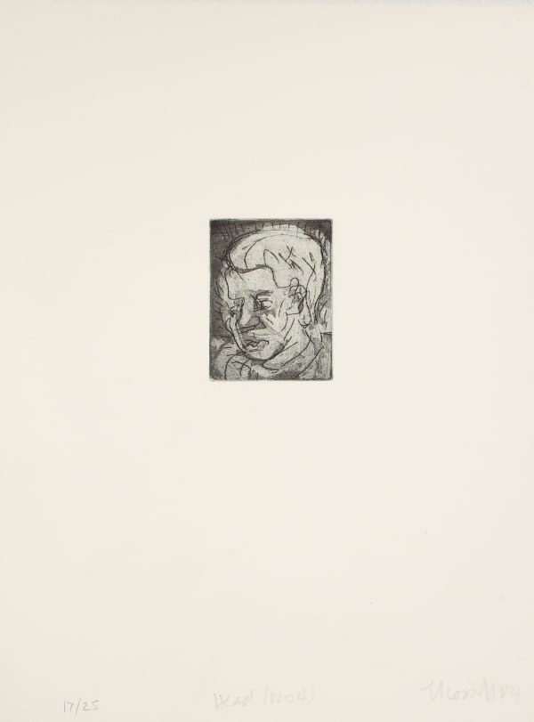 Leon Kossoff Head No 4, 1984 Etching on paper