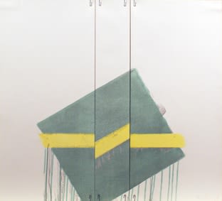 Richard Smith, Two of a Kind IIb (yellow line on green), 1978