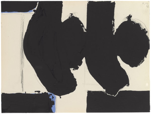 Robert Motherwell Elegy to the Spanish Republic No. 110C, 1968 Acrylic and graphite on paper