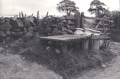 William Tillyer The Furnished Landscape - Milk Stands, 1977 Photograph 40.5 x 61.5 cms (15 15/16 x 24 1/4 ins) PRINTER The Artist