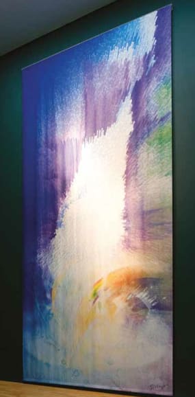 William Tillyer High Force, 2013 Digitally manipulated watercolour 900 x 400 cms (354 3/8 x 157 1/2 ins)