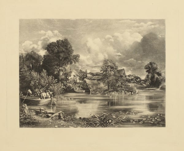 John Constable View on the River Stour (The White Horse, River Stour), 1830 Mezzotint on wove paper 26.5 x 35.6 cms (10 7/8 x 14 ins)